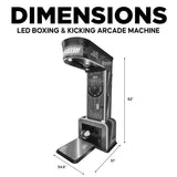 Creative Arcades Punch & Kick Pro Force | Kick Boxing Arcade Machine - Dual Power Challenge