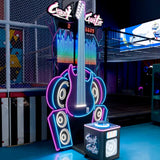 Creative Arcades Crazy Guitar Neon Light High Striker Hammer Arcade