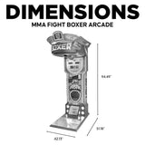 Creative Arcades MMA Fight Boxer - Heavy Hit Arena | Boxing Arcade Machine with Neon Lights