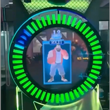 Creative Arcades Face-Off Live Real-Time Boxing Arcade Machine with 7 Color Neon Cabinet Lights