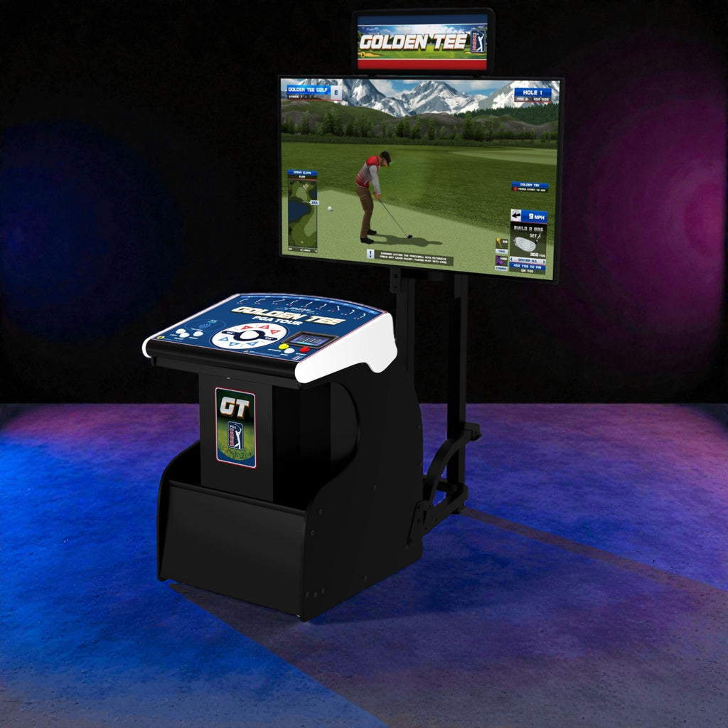 Incredible Technologies Golden Tee PGA TOUR Showpiece PRO Compact Arcade Cabinet, with NFC Login & Touchscreen