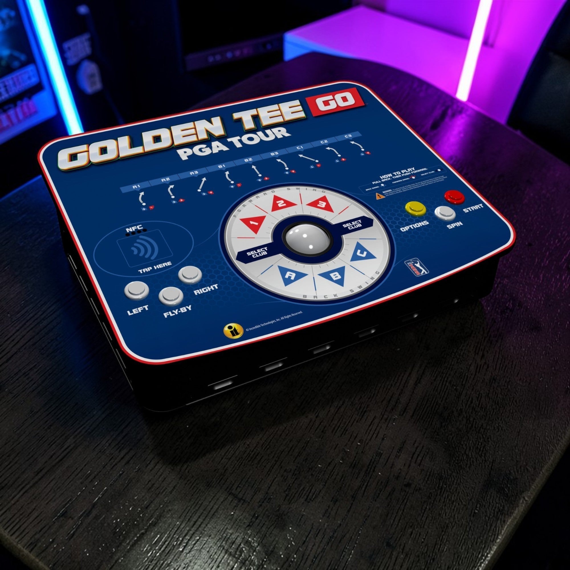 Incredible Technologies Golden Tee GO PGA TOUR Portable Arcade Cabinet