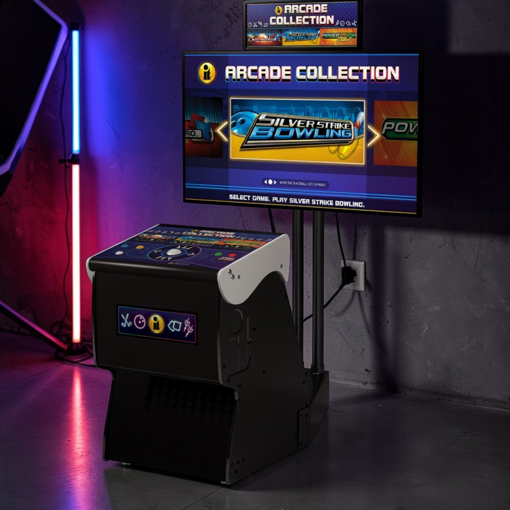 Incredible Technologies Arcade Home Collection 3-in-1 Arcade Cabinet - Bowling, Golf & Target Toss