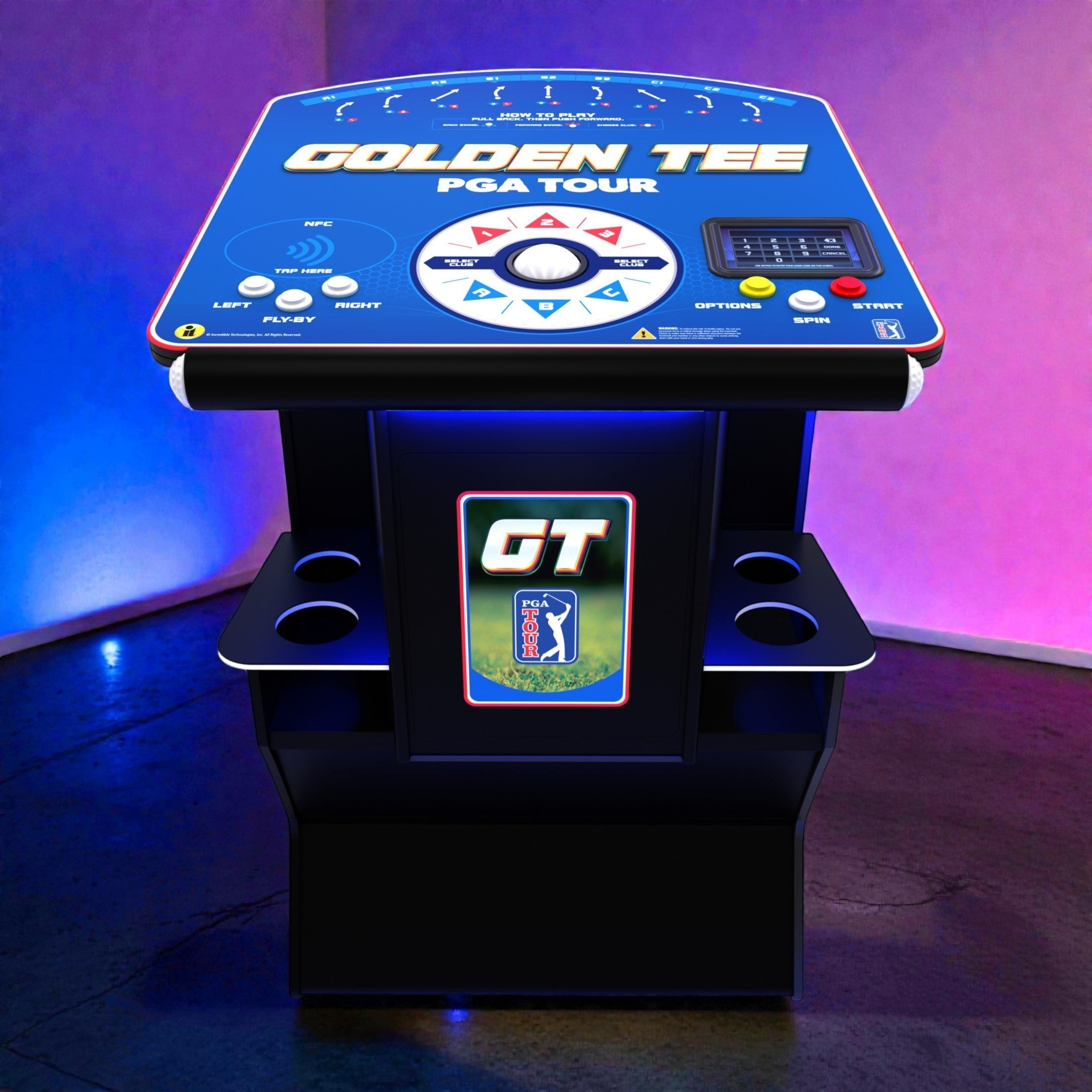 Incredible Technologies Golden Tee PGA TOUR Clubhouse Home Edition 2026 Full-Size Arcade Cabinet