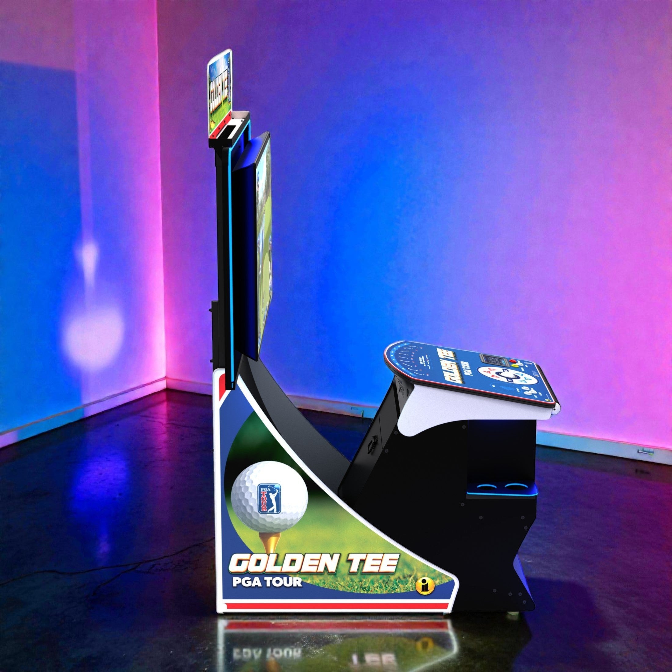 Incredible Technologies Golden Tee PGA TOUR Clubhouse Home Edition 2026 Full-Size Arcade Cabinet