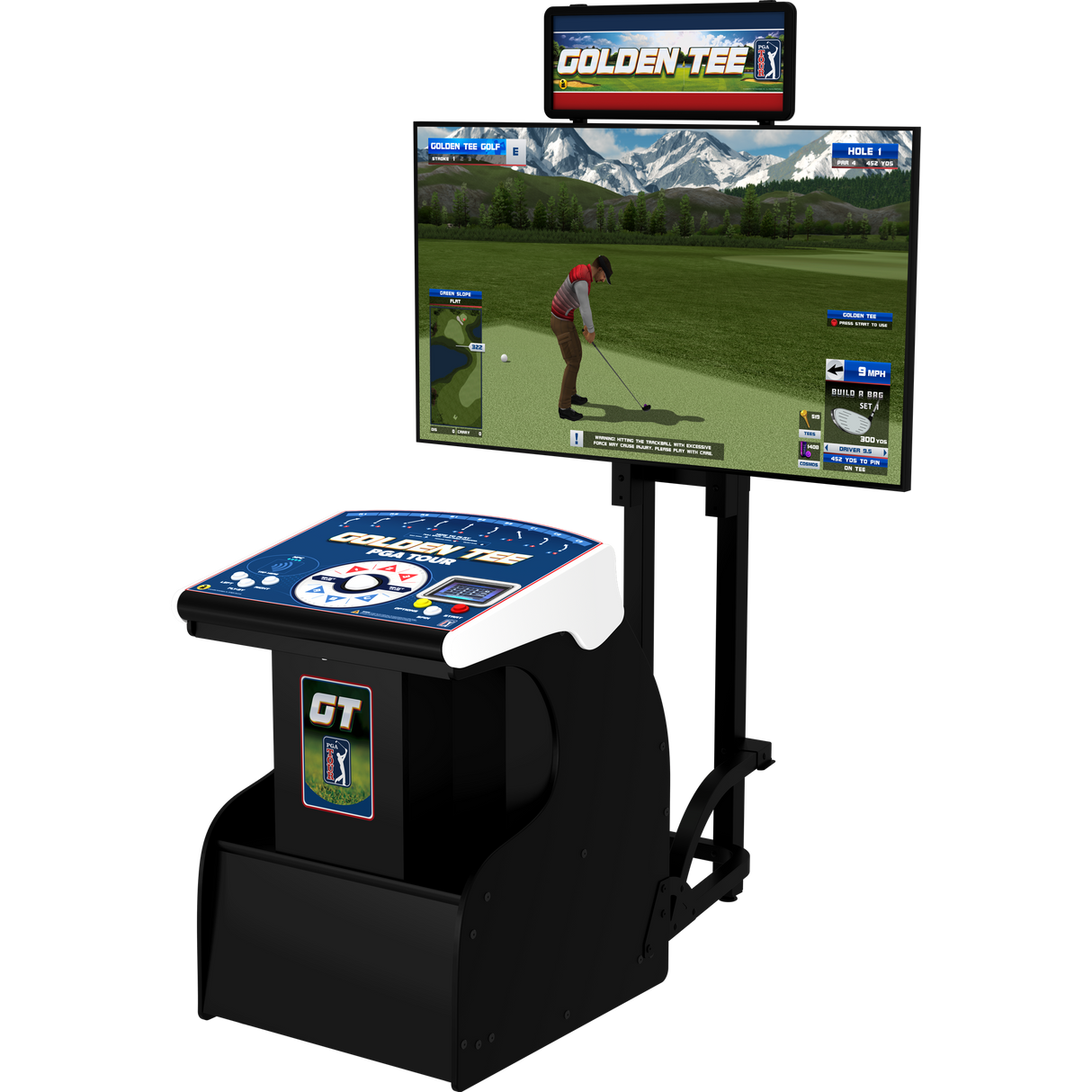 Incredible Technologies Golden Tee PGA TOUR Showpiece PRO-Arcade Games-Incredible Technologies-Showpiece PRO Stand (+$399)-Game Room Shop